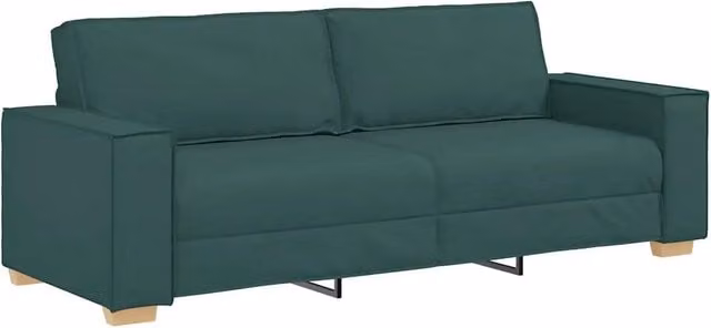 Divano | Divano da soggiorno | Sofa 3-Persone Verde Scuro 220 cm Tessuto