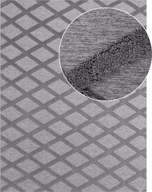 Tappeto lavabile Utah grigio L: 120 cm x P: 160 cm