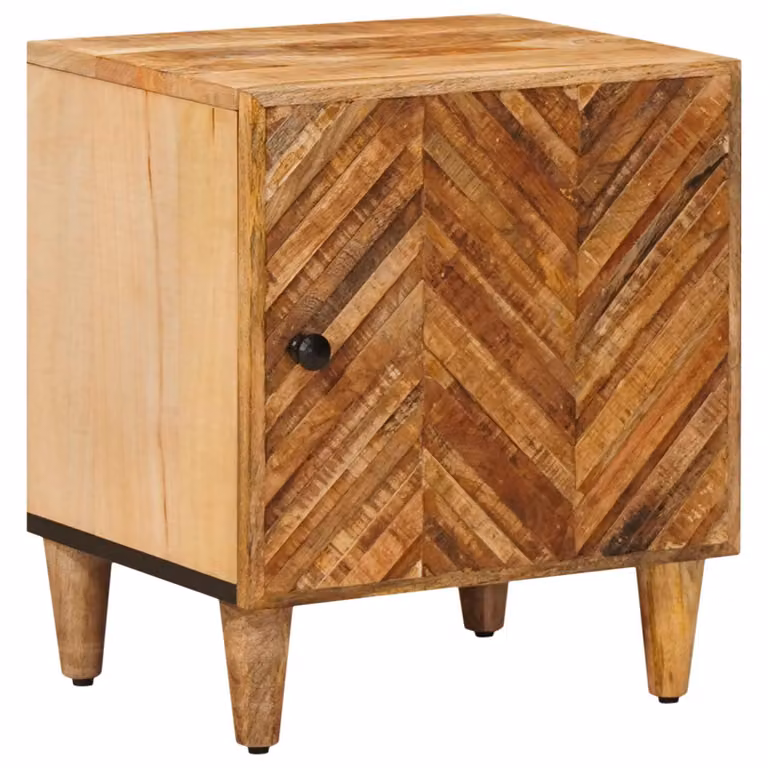 Comodino vidaXL in legno di mango massello marrone L: 40 cm, P: 33 cm, H: 46 cm