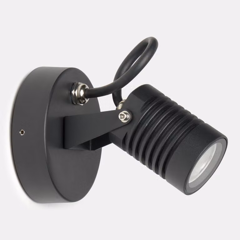 Forlight - Lampada a LED da parete Vista, 4,9W, 3000K, 525lm, IP65, 90°, CRI > 90, nera, per esterni, a basso consumo energetico, facile da installare, design moderno