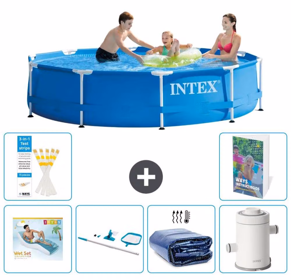 Piscina autoportante rettangolare - 305x76 cm - 5 pezzi - Modello S96