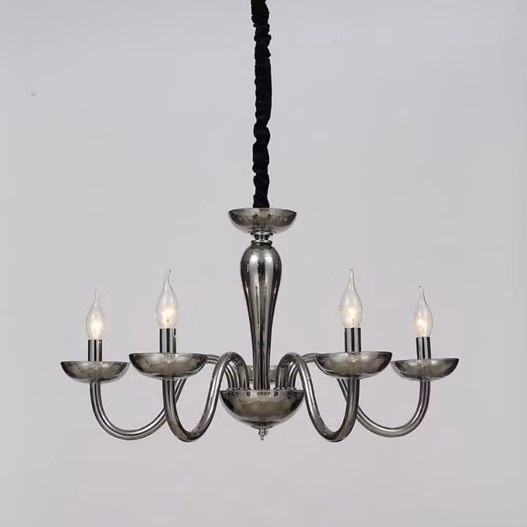 Lampada a sospensione in cristallo ACA BLK82185PSGC