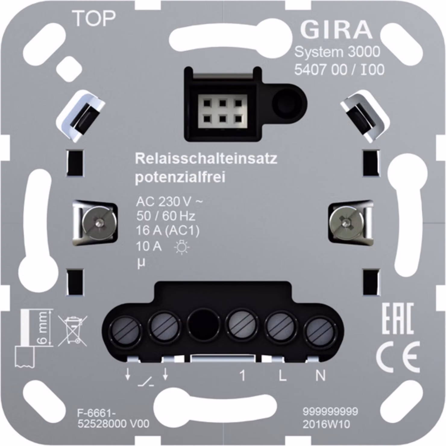 Gira Relaisschalteinsatz pot.frei 540700 (540700)