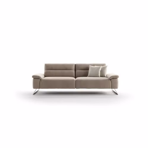 Divano Joy con piedi a slitta e stile moderno Cubo Rosso