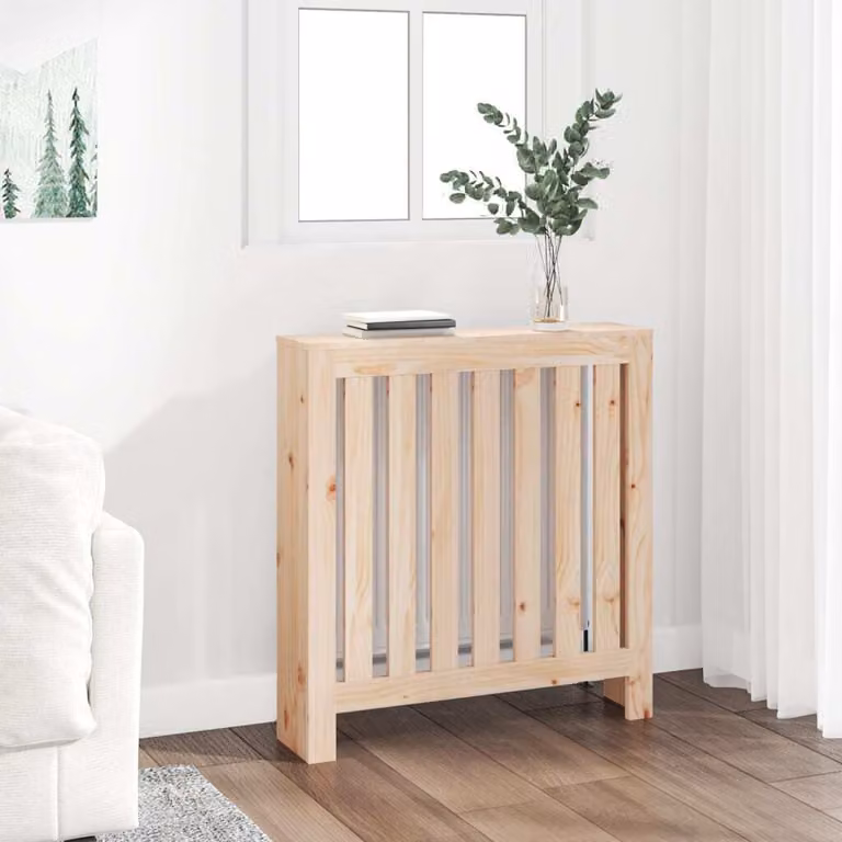 The Living Store Rivestimento per radiatori 79,5x19x84 cm in legno di pino massiccio