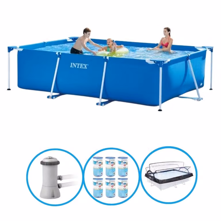 Telaio rettangolare per piscina Intex 300x200x75 cm - Pacchetto estivo