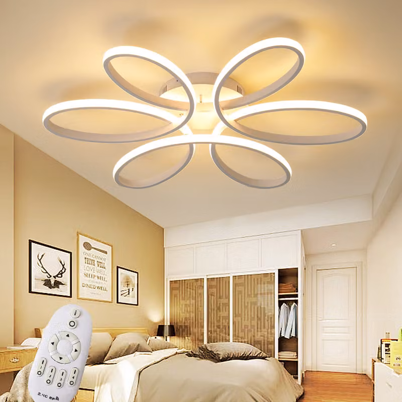 XW809White -74cm Lampada da soffitto a LED con telecomando colore della luce/luminosità regolabile dimmerabile Luce LED da soggiorno Lampada da soffitto Faretto da soffitto