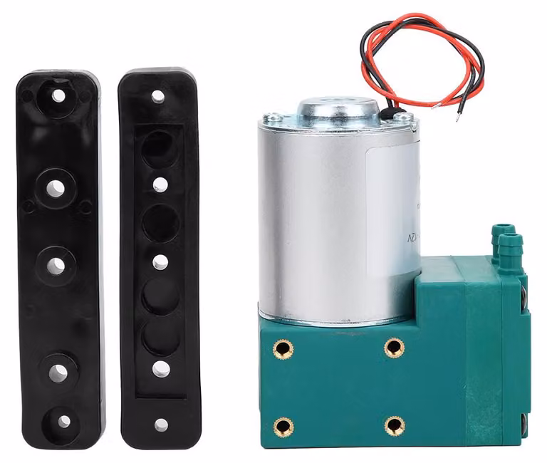 Mini pompa del vuoto, elevato flusso, funzionamento silenzioso – 65–150 kPa, 12 W, 10 l/min, alimentazione: DC12 V / DC24 V / AC220 V