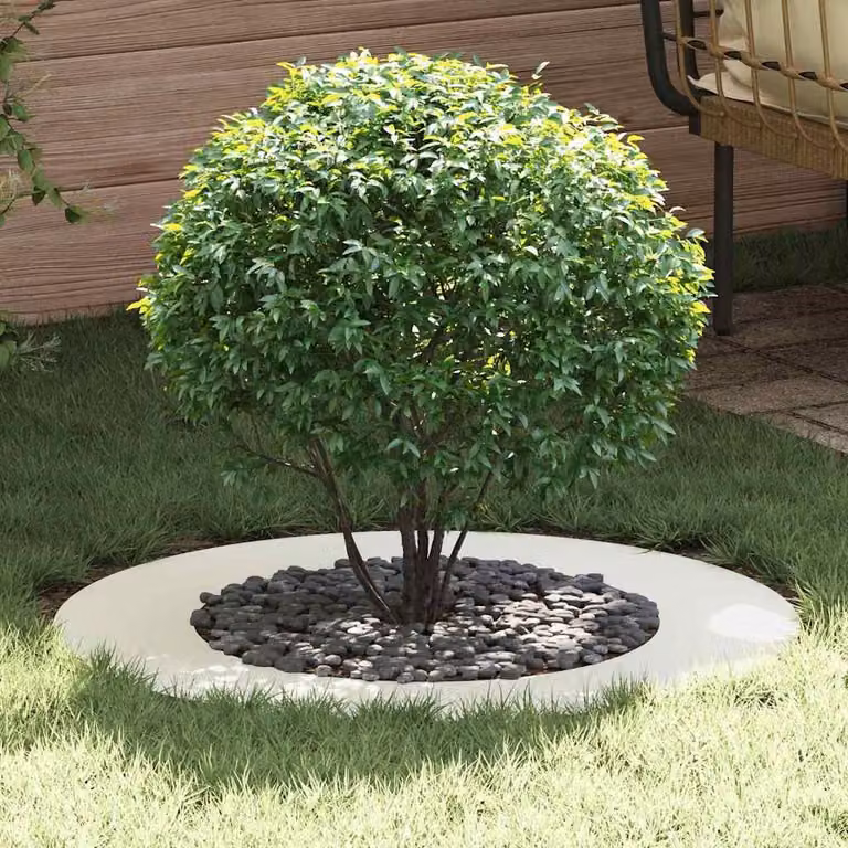 adatto per Anello d'Albero Piatto Bianco Ø50 / 80 cm Acciaio