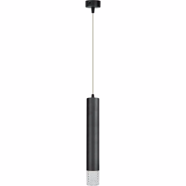Tubi nero lampada a sospensione 1xGU10 8W Milagro