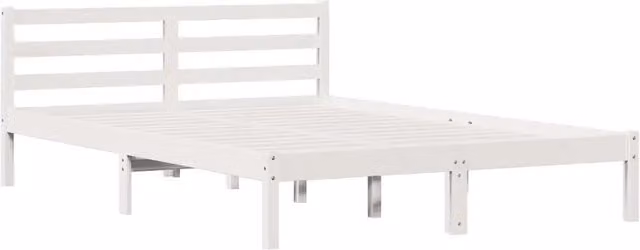 Letto matrimoniale | Letto per adulti | Struttura del letto con testiera Bianco 215,5 x 165,5 x 69,5 cm
