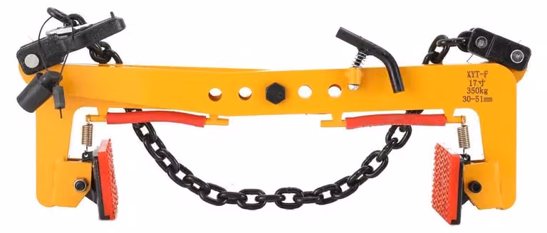 Morsetto di sollevamento per lastre di granito/marmo - Morsetto verticale per pietra - Portata 350 kg - Con catena - Per carichi pesanti - Apertura 30–51 cm
