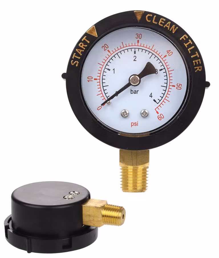 Manometro 0-60 PSI per filtri per piscine, misuratore di pressione di ricambio