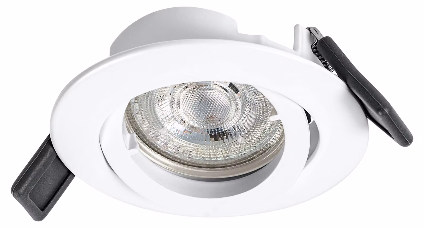 OSRAM 4099854444494 Plafoniera da incasso con lampada GU10 inclusa e sistema twistlock 4,30 W 345 lm