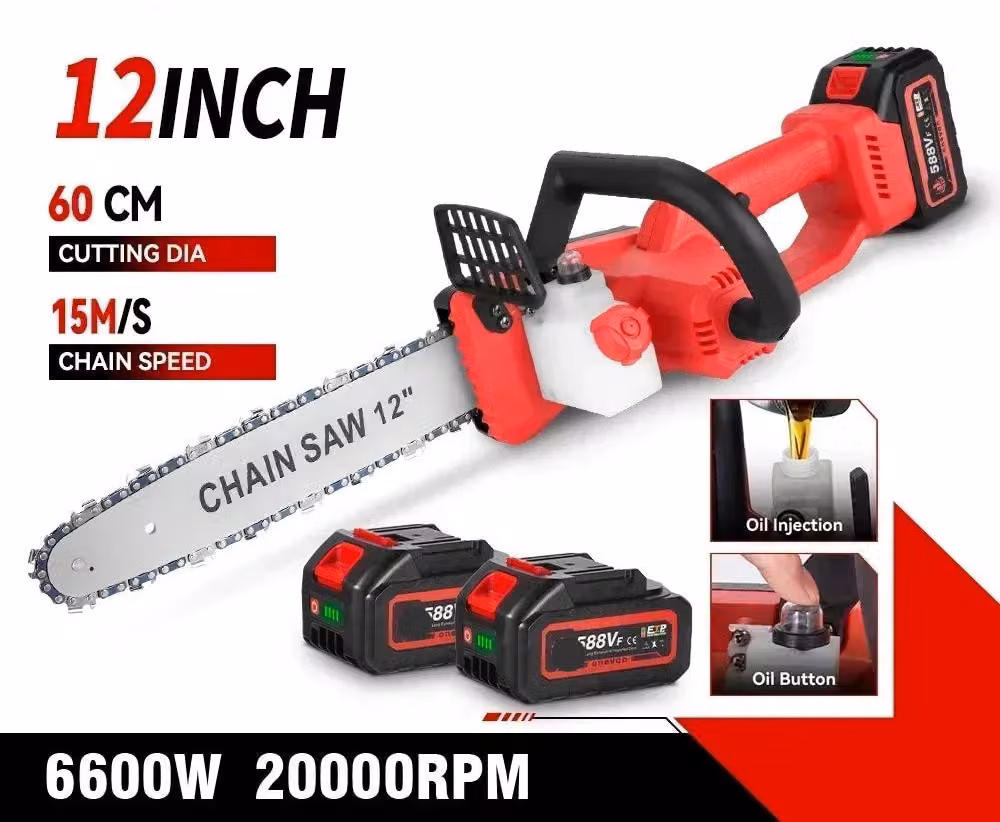Troncatrice elettrica a batteria - Potante - 12 pollici - 6600W - 20000 giri/minuto - Senza fili
