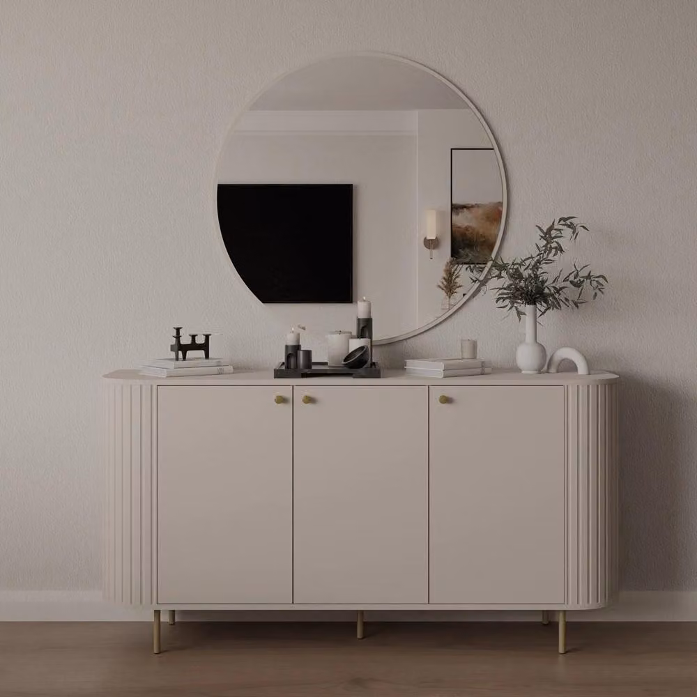Cassettiera con ante NYRA - beige