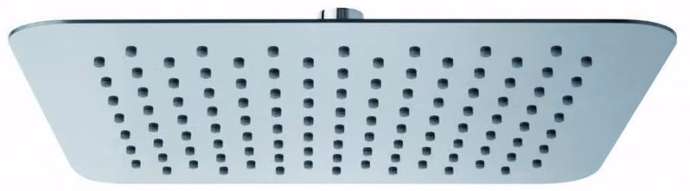Testina doccia QUADO, 20x20 cm, doccia a pioggia, cromata, acciaio inossidabile/ottone