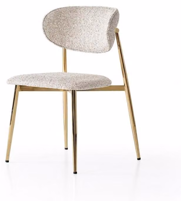 Sedia Comoda Morbida Moderna Con elementi dorati Elegante Confortevole