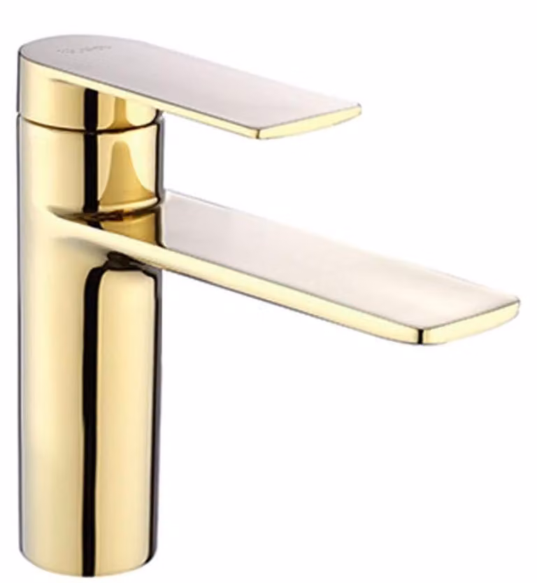 Rubinetto da Lavabo Rea Storm Gold Low