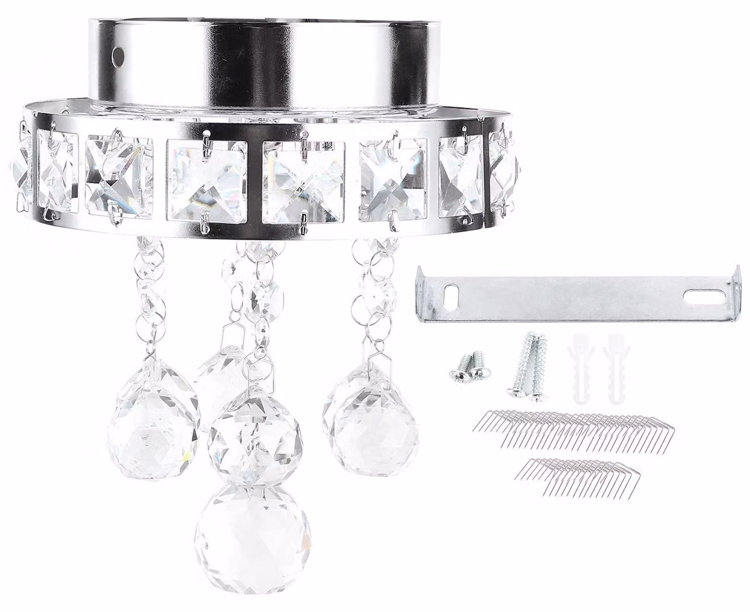 G4 Lampada da soffitto in cristallo, 12V, realizzata in ferro e cristallo, dal design elegante