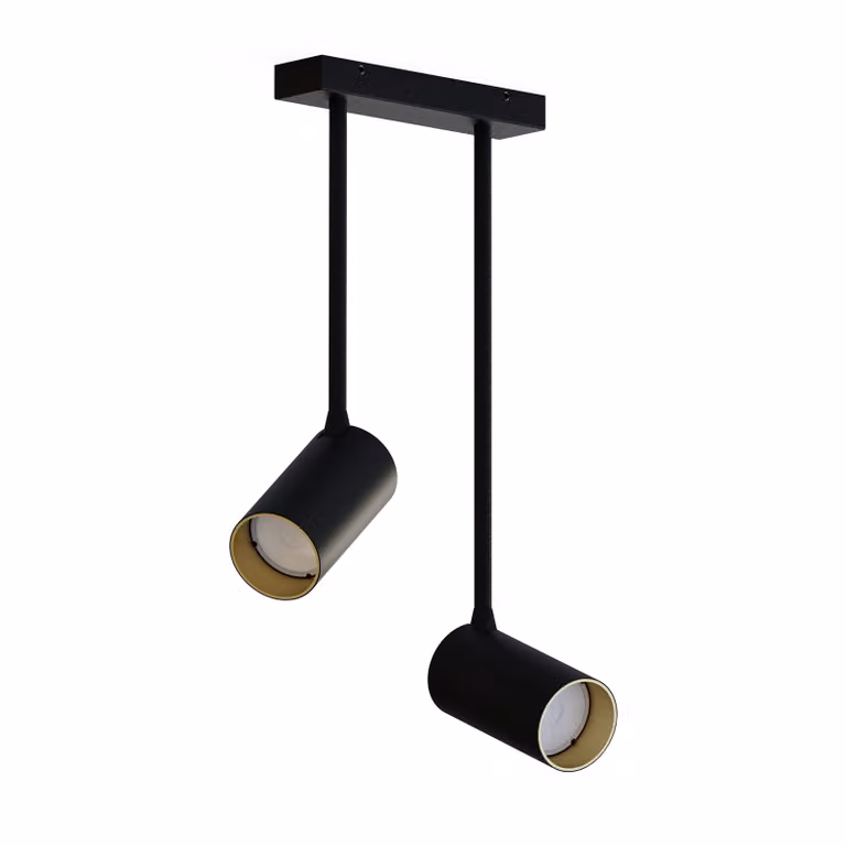 Faretto spot MONO nero 2xGU10x10W in metallo, dimensioni: 41x7x31 cm, IP20, Nowodvorski Lighting