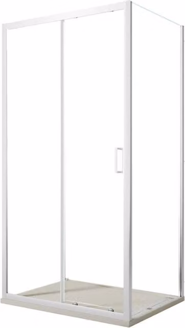 Box doccia 2 lati scorrevole e 1 lato fisso matias, misura 80x100