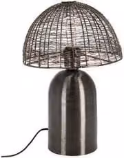 Lampada da tavolo Bizzotto INAY nera in metallo con attacco E27, 28 W, L: 26 cm, H: 36 cm