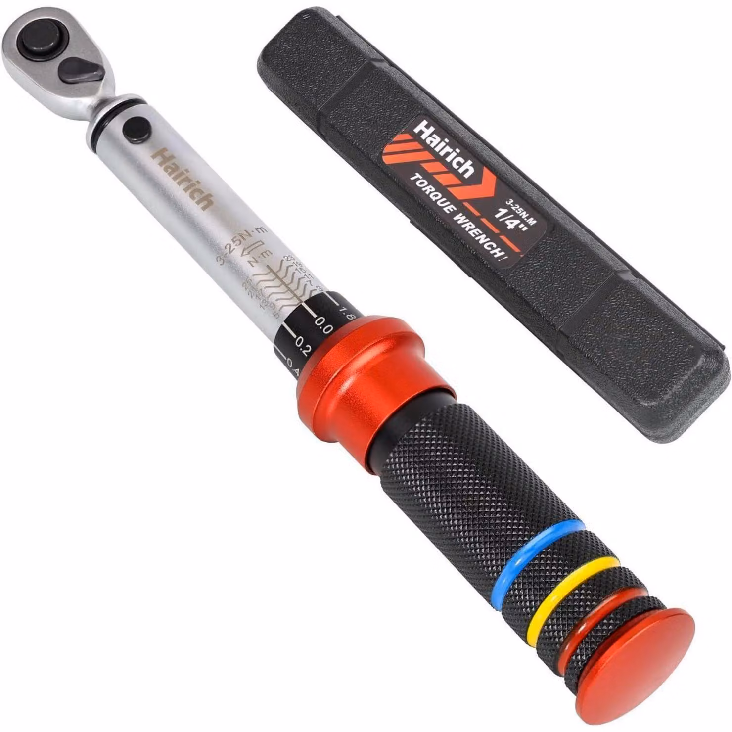 Chiave dinamometrica per bicicletta, attacco da 1/4 di pollice, coppia da 3-25 Nm, precisione ±3%, testa a cricchetto a 72 denti