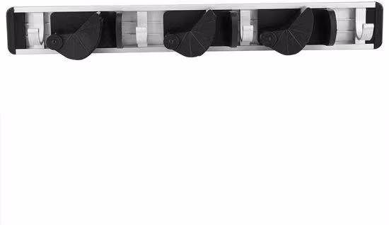 Accessorio da parete per organizer domestici (3 fori e 4 ganci)