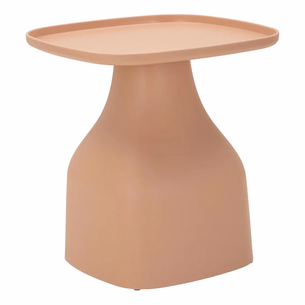 Matata Tavolino da Salotto Moderno Rosa con Angoli Arrotondati per Uso Indoor e Outdoor L: 48 cm, P: 48 cm, H: 50 cm – 2