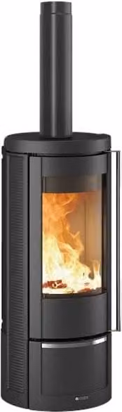 Stufa a Legna in Ghisa Smaltata Marlena 5.0 Nordica Colore Nero e Antracite