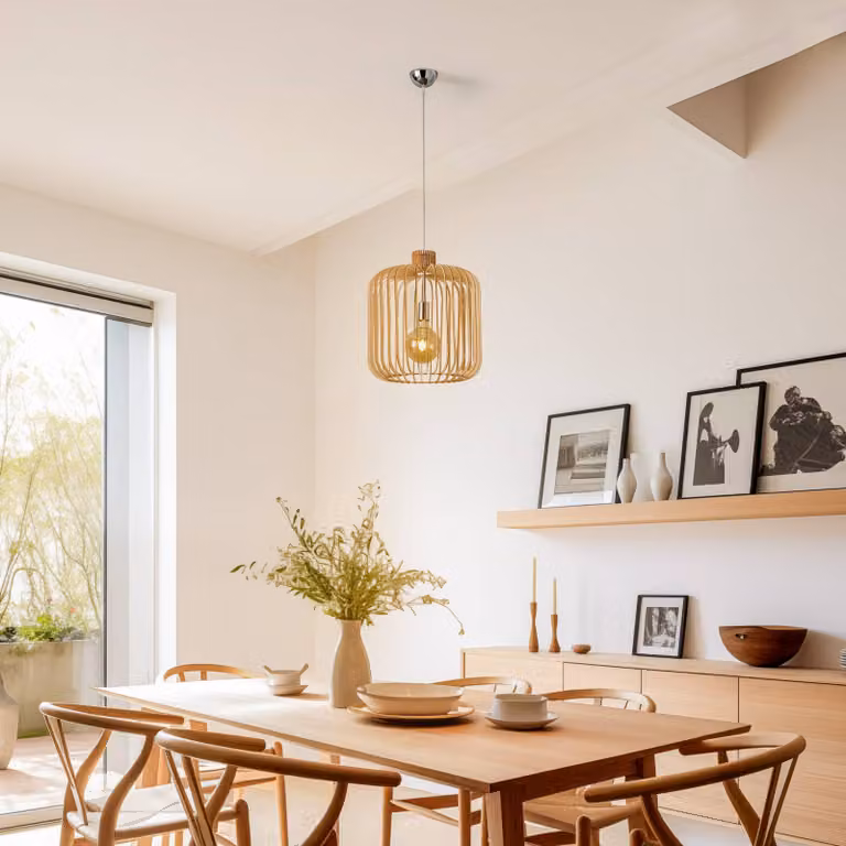 Lampada a sospensione Paz Argon, dimmerabile, Cromo / Argento, Soggiorno / Sala da pranzo, Metallo, Scandinavo, Lampada a sospensione