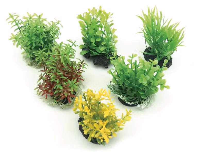 UP Aqua set di piante plastiche per acquari, 6 pezzi