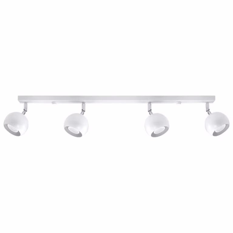 Lampada a soffitto OCULARE 4L bianco 4xGU10 10W acciaio 16x10x80cm Sollux Lighting