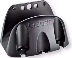 Portatubo da parete Claber Eco in plastica nero per 20m – 1