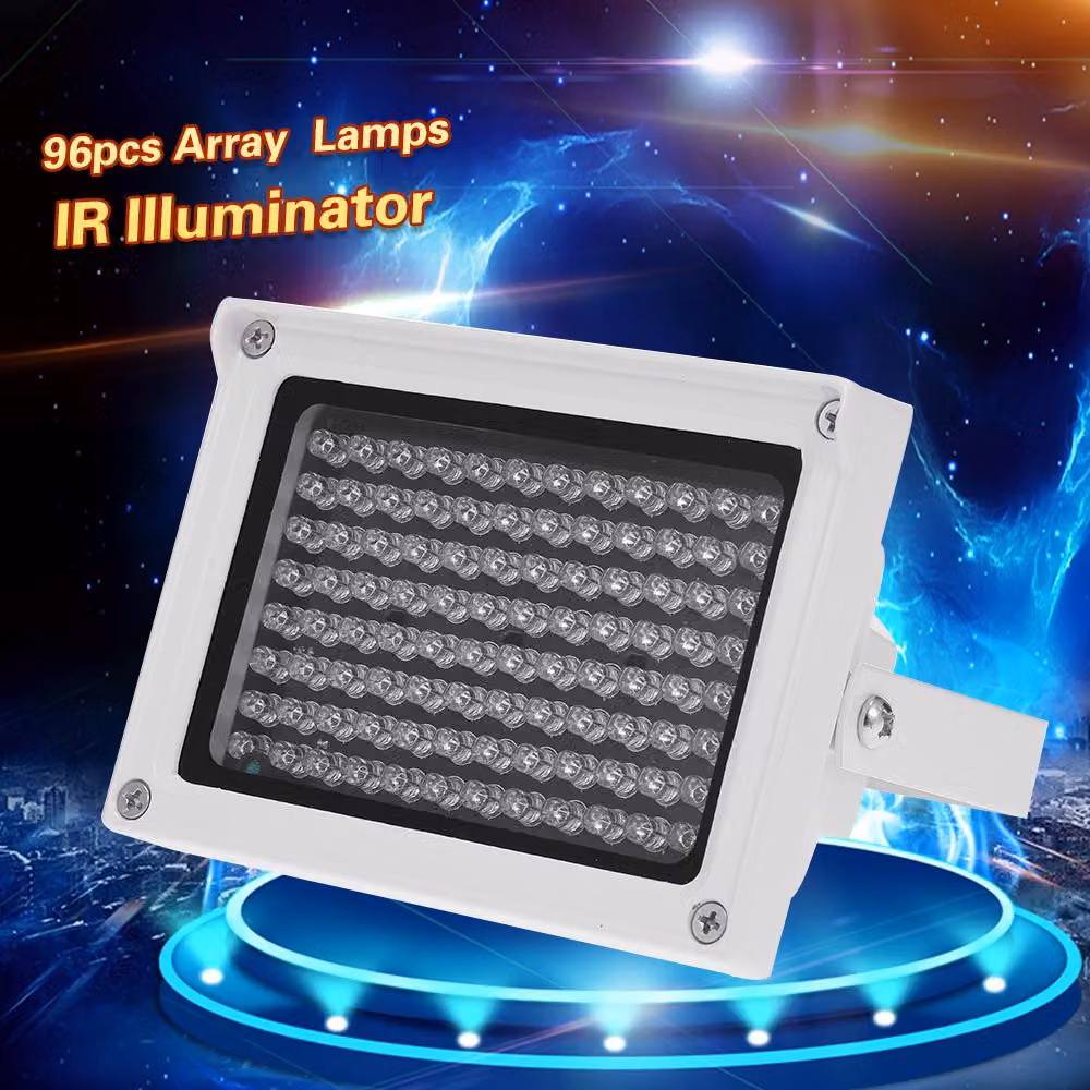 96 LEDS IR Illuminator Array Lampade a infrarossi Visione notturna all'aperto Impermeabile per telecamera di sorveglianza CCTV