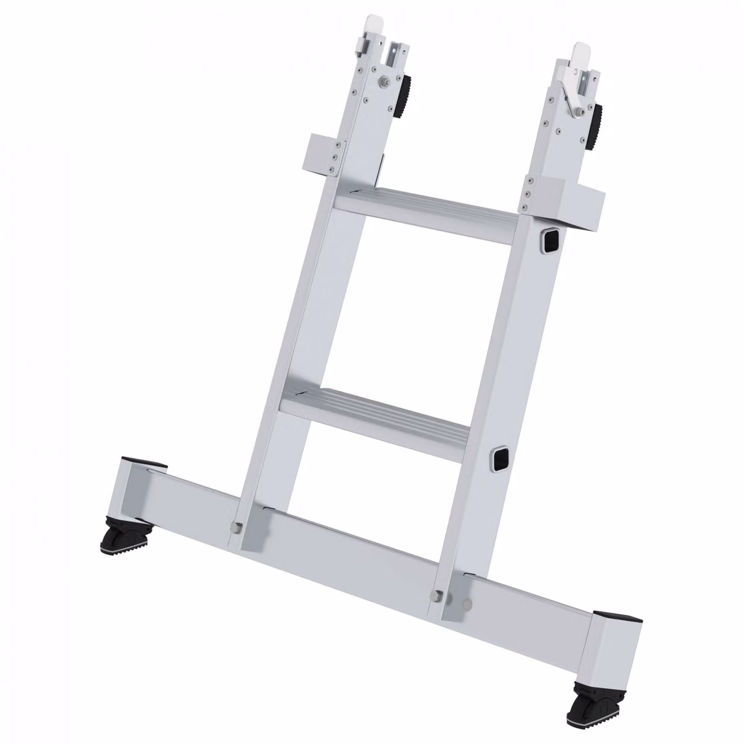 Base della scala puliscivetro a gradini con nivello® traverse 2 gradini