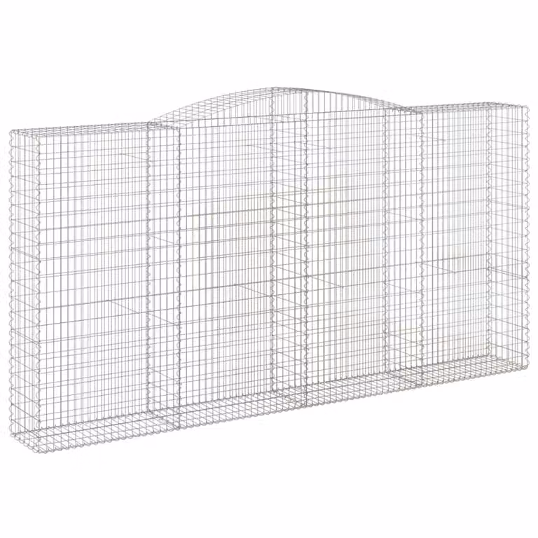 Cesto Gabbione ad Arco 400x50x200/220 cm Ferro Zincato