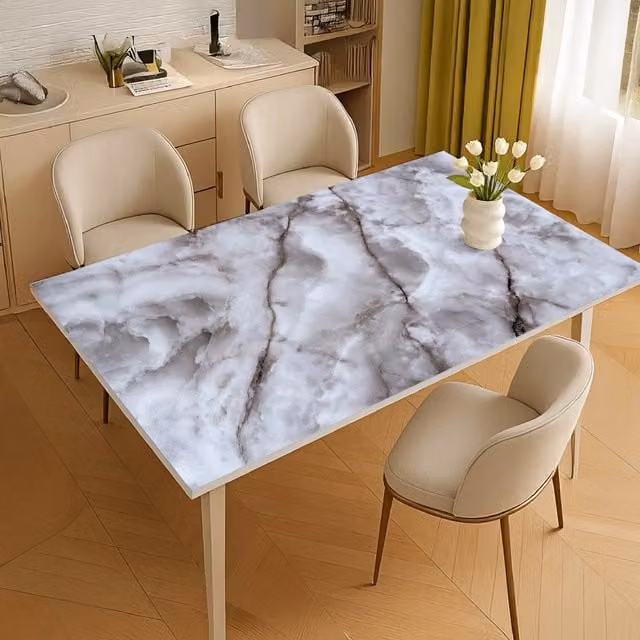 Copritavolo Stampato In Pvc Alto 1.2 Mm Pellicola Protettiva Cover Proteggi Tavolo Tovaglia Protezione Mollettone Spesso Antimacchia Urti Olio Graffi Impermeabile Dis8 - 100x1000Cm