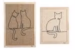 Disegnato da Lotte Gatto tiragraffi Poezels 70x50x2 cm legno