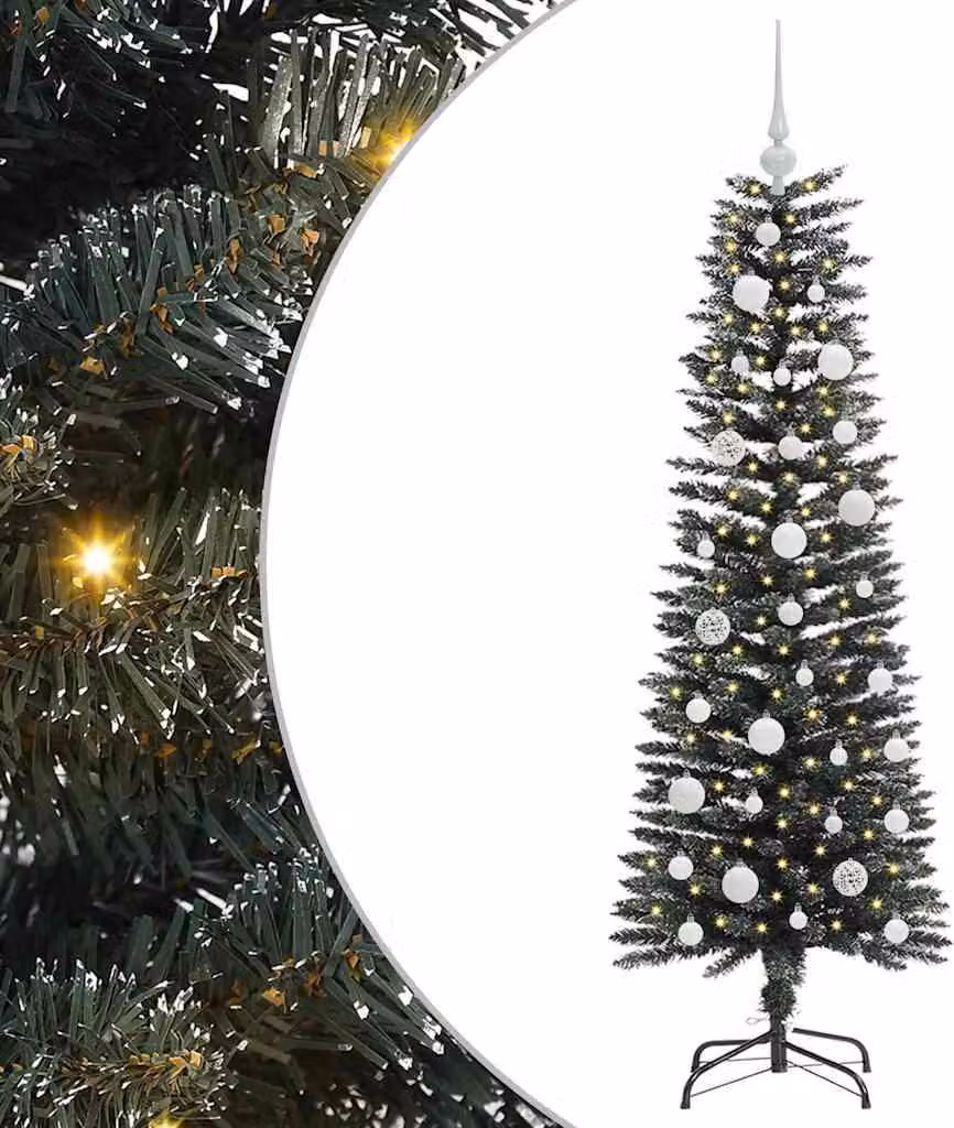 Albero di Natale artificiale con 150 LED Verde 120 cm