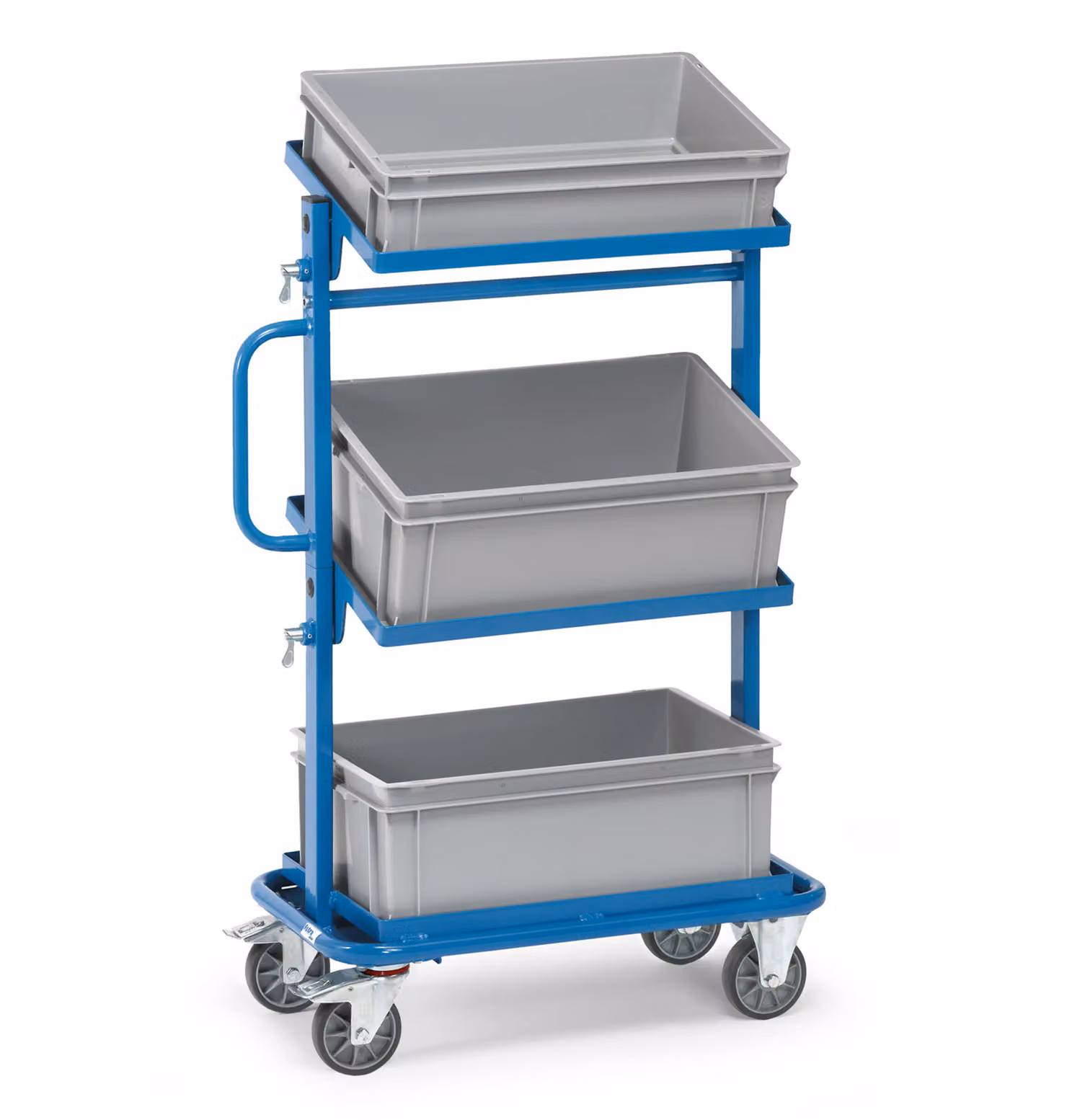 Carrello laterale 200 kg area di carico 600x400 mm con 3 casse