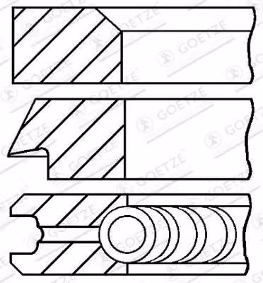 Goetze Set di fasce elastiche per motori 08-427700-00