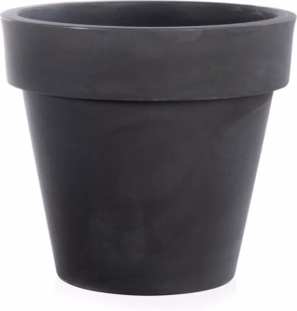 Vaso moderno rotondo in polietilene Standard One 120 GIORDANOSHOP colore Antracite L: 120 cm, H: 108 cm