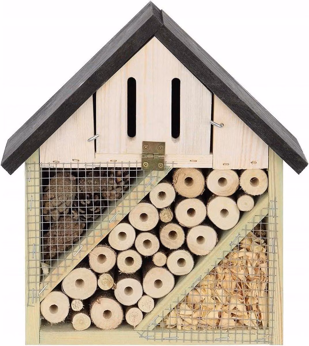 Un rifugio e una protezione per gli insetti utili: un hotel per api, farfalle e coccinelle