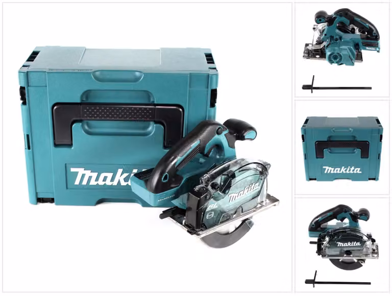 Makita DCS 553 ZJ Sega circolare a batteria per metallo 18V 150 mm Brushless Solo + Makpac - senza batteria, senza caricabatterie