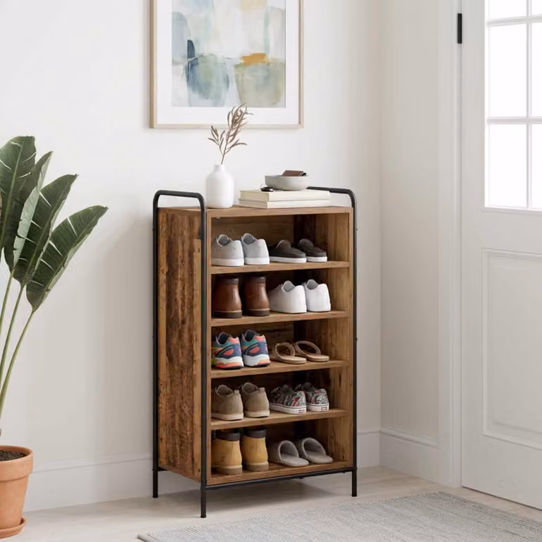 vidaXL Mobile per scarpe 51 x 36,5 x 93 cm Legno ingegnerizzato