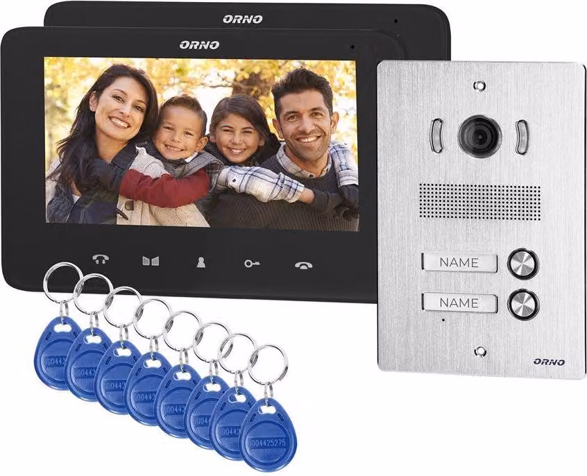 Videocitofono per 2 famiglie 7" LCD INDI MULTI P 2355