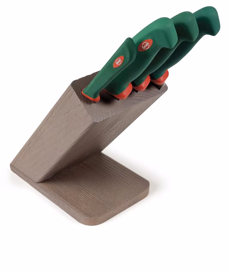 Ceppo obliquo colore tabacco 4 pezzi linea Premana Professional di Sanelli