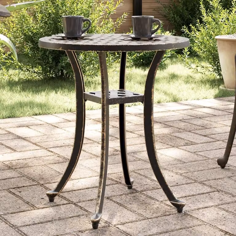 Tavolo da giardino in alluminio pressofuso, diametro 48 cm